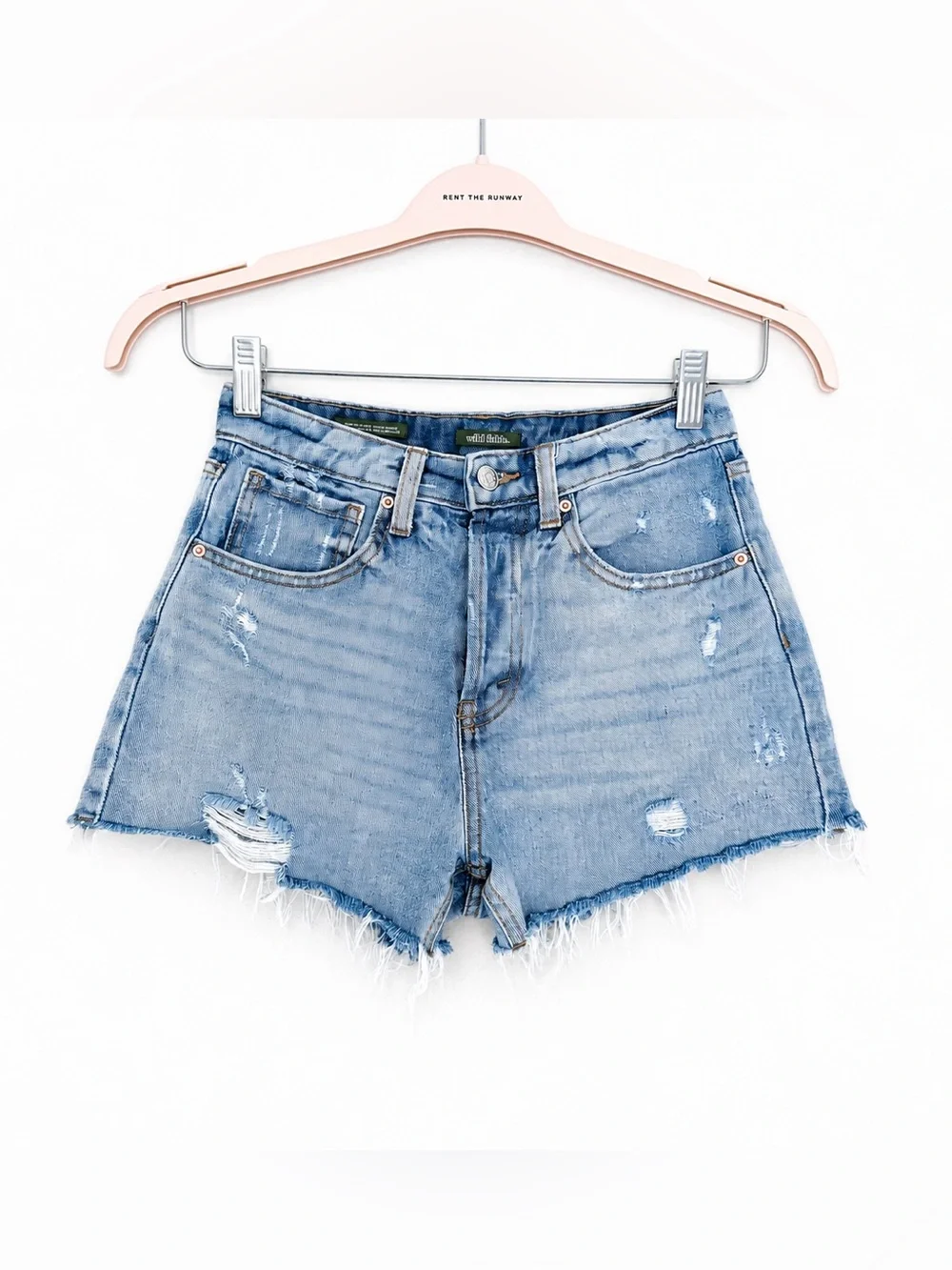 UF Gators Game Day High Waist Distressed Cut-Off Denim Shorts Hand Painted